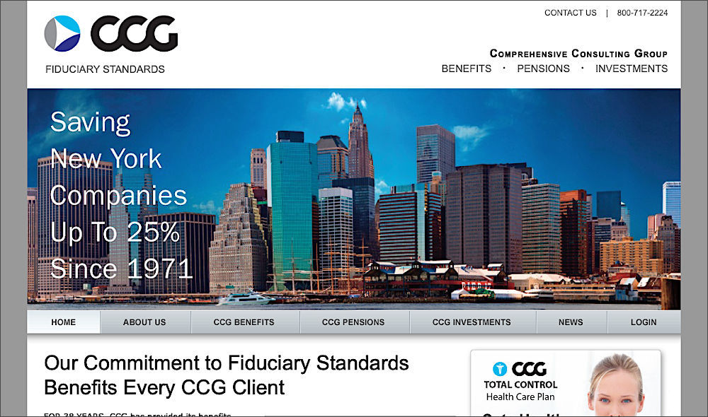 Comprehensive Consulting Group website snapshot