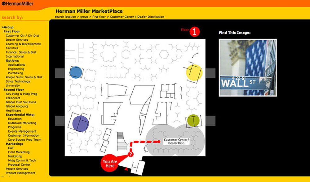 Herman Miller MarketPlace website snapshot