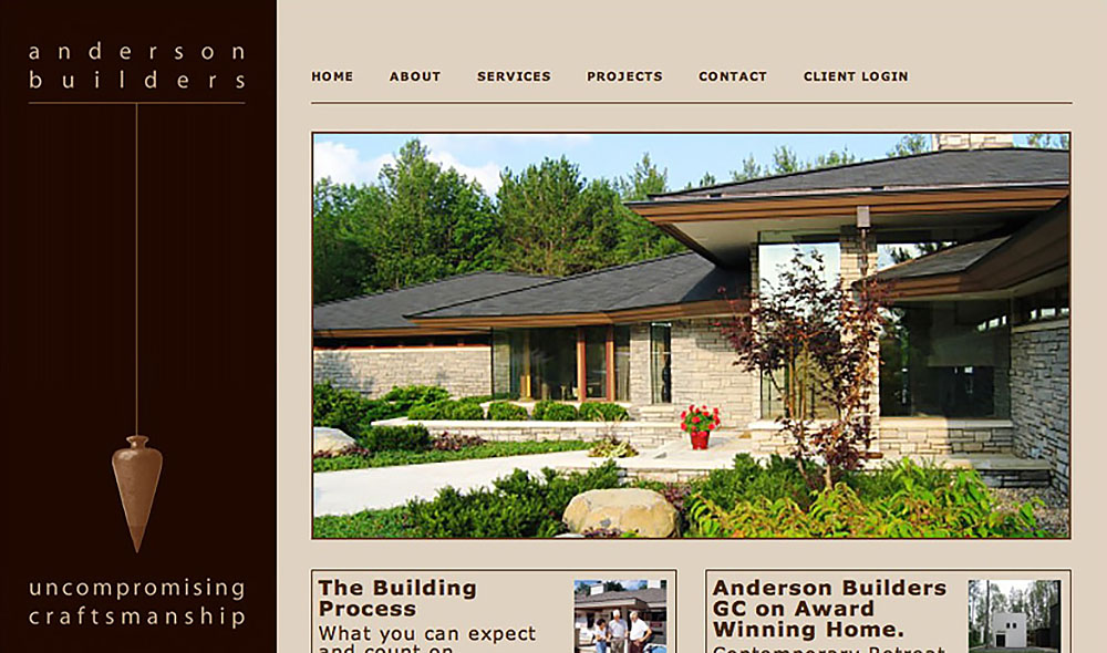 Anderson Builders website snapshot