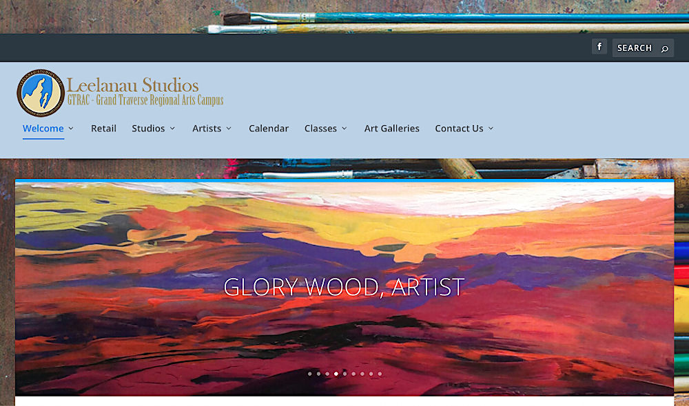 Leelanau Studios website snapshot